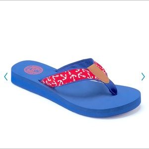 NEW SO Anchor Sandals Flip Flops Small Women’s